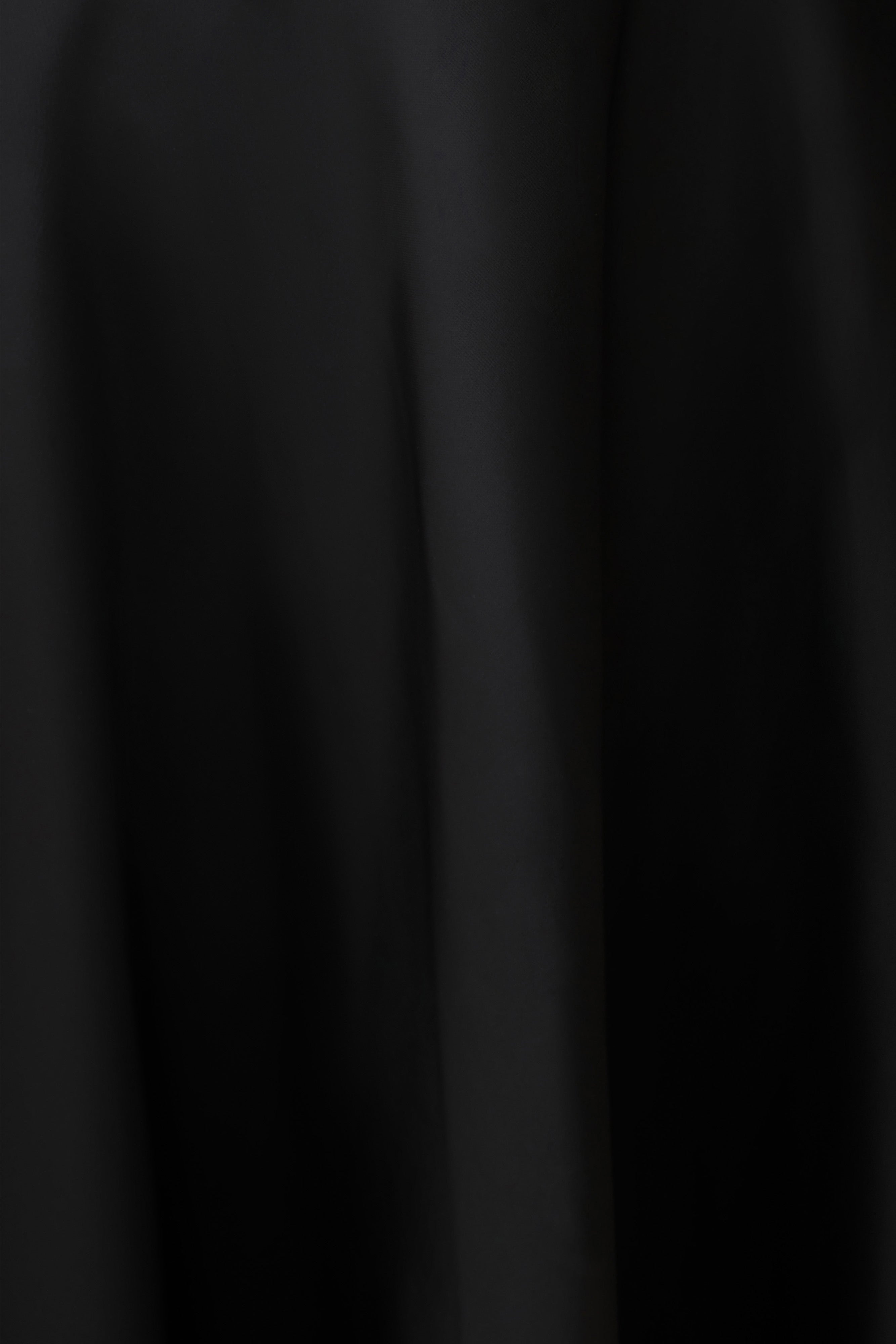 Coralie Asymmetric Satin Midi Skirt - Black
